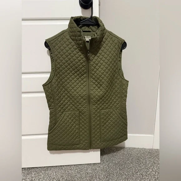 Daniel Cremieux Quilted Green Women's Vest - Picture 3 of 6